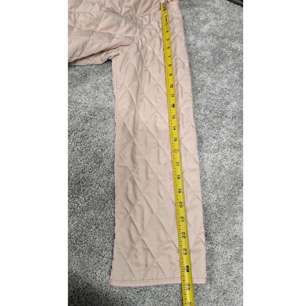 Burberry London Pink Quilted Jacket Nova Check Lining Made in England Womens L - Picture 12 of 16